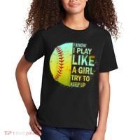 Softball Shirts For Girls | Softball TShirt Kids T-Shirt thumb 2