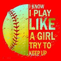 Softball Shirts For Girls | Softball TShirt Santa Hat thumb 1