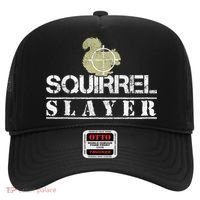 Squirrel Slayer Funny Squirrel Hunting Squirrel Hunters Hat thumb 0