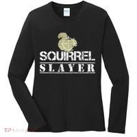 Squirrel Slayer Funny Squirrel Hunting Squirrel Hunters Women's Long Sleeve Shirt thumb 0