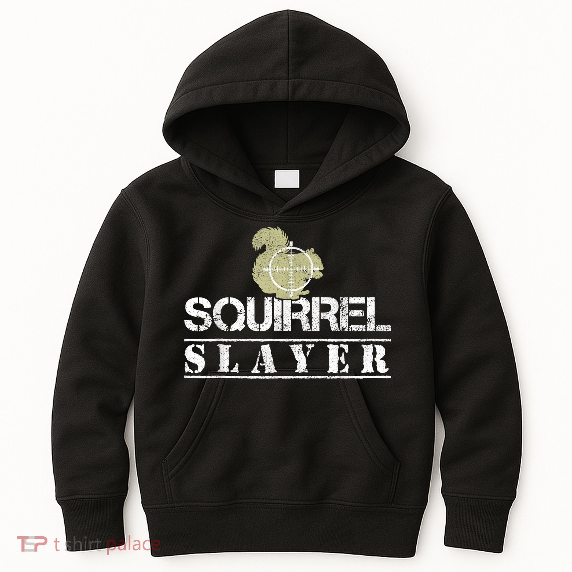 Squirrel Slayer Funny Squirrel Hunting Squirrel Hunters Kids Hoodie