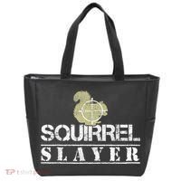 Squirrel Slayer Funny Squirrel Hunting Squirrel Hunters Tote Bag thumb 0