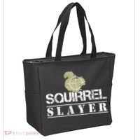 Squirrel Slayer Funny Squirrel Hunting Squirrel Hunters Tote Bag thumb 2