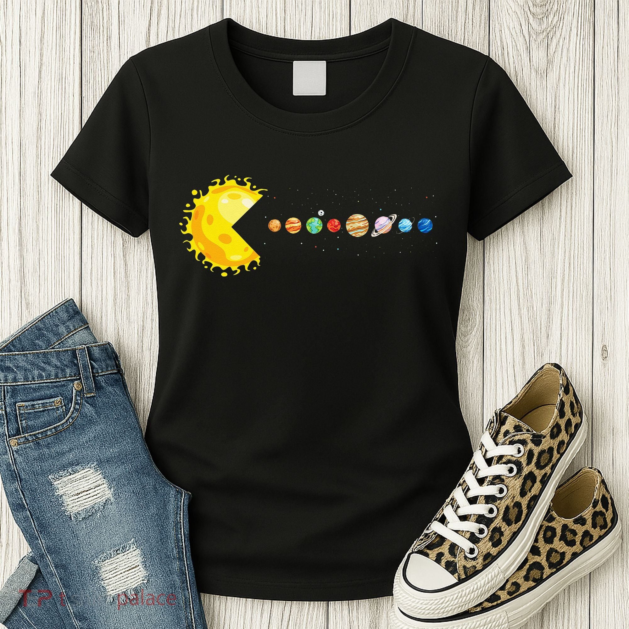 Solar System Funny Planet Sun And Astrology Women's T-Shirt