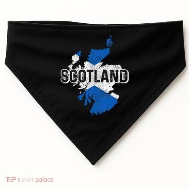 Scotland Scottish Flag Map Pride USA-Made Doggie Bandana