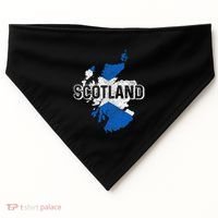 Scotland Scottish Flag Map Pride USA-Made Doggie Bandana thumb 0