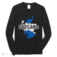 Scotland Scottish Flag Map Pride Long Sleeve Shirt thumb 0