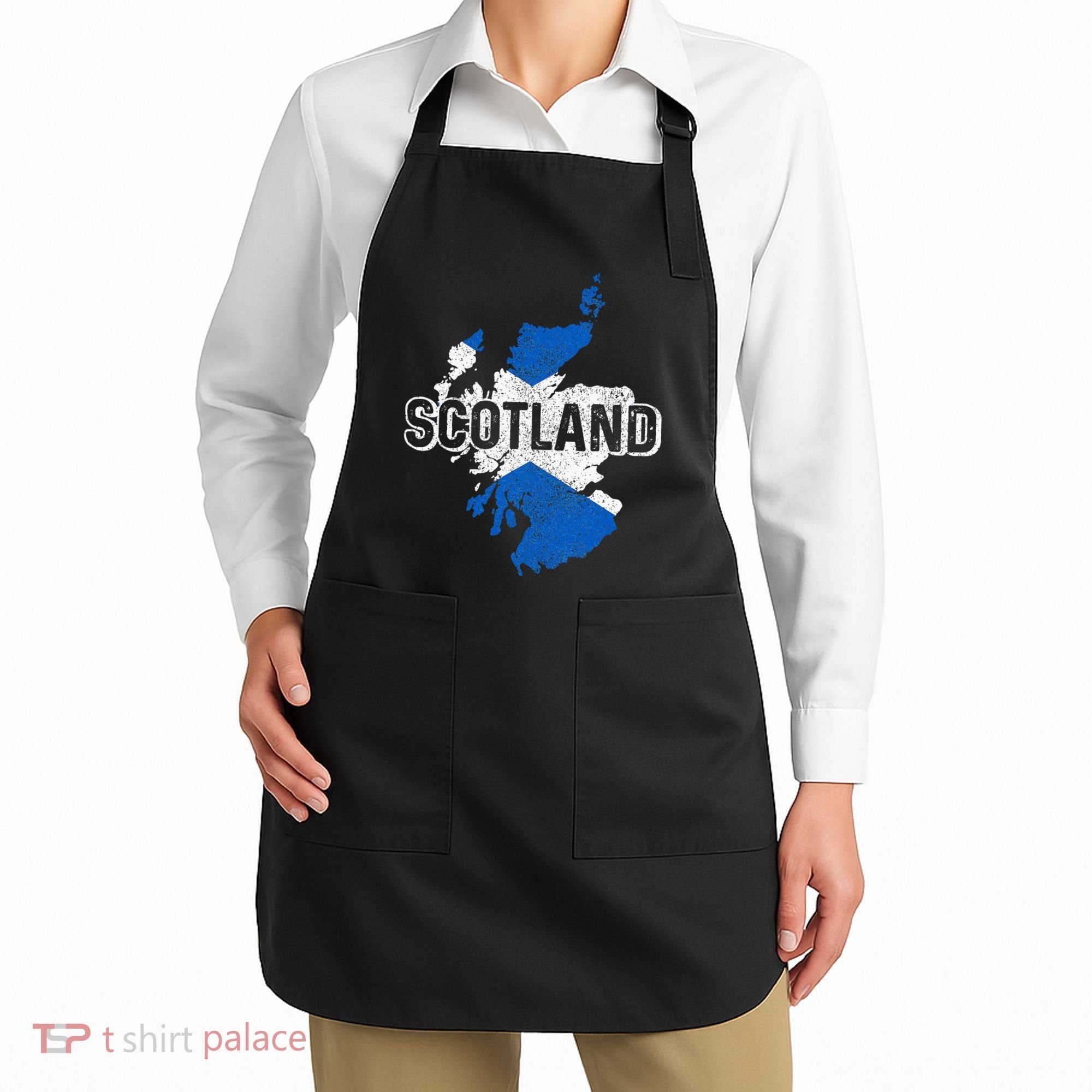Scotland Scottish Flag Map Pride Apron