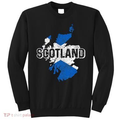 Scotland Scottish Flag Map Pride Sweatshirt
