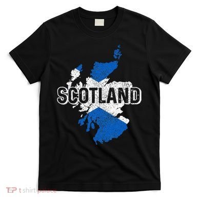 Scotland Scottish Flag Map Pride T-Shirt