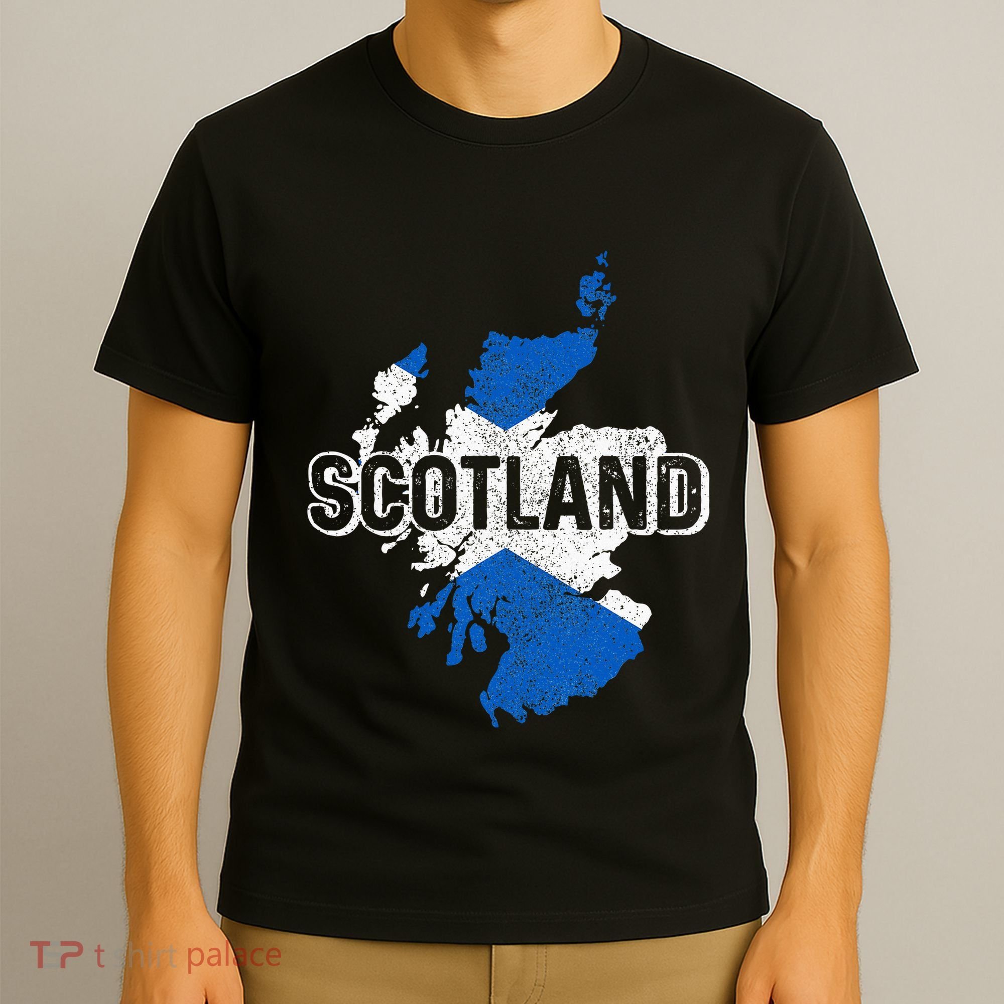 Scotland Scottish Flag Map Pride T-Shirt