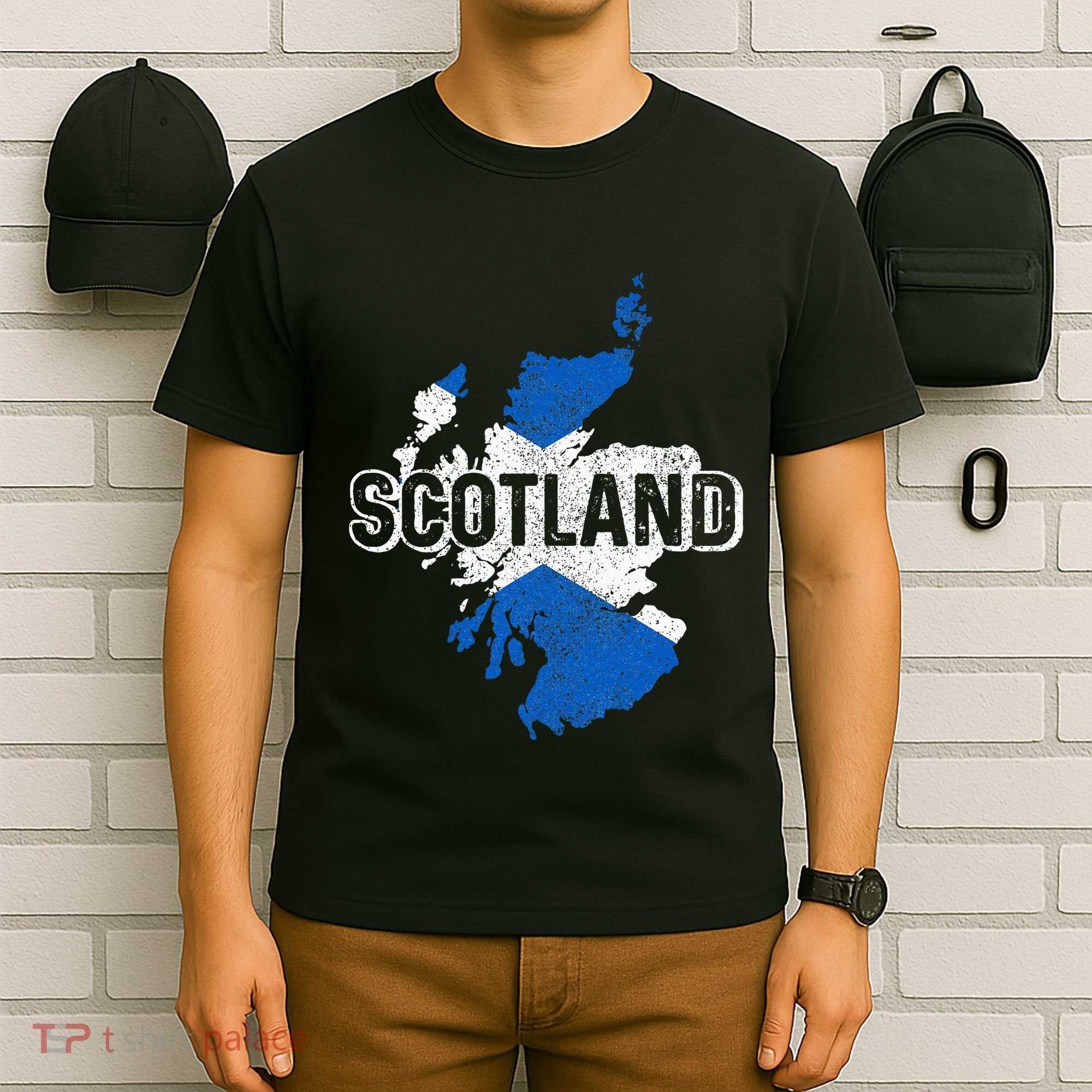 Scotland Scottish Flag Map Pride T-Shirt