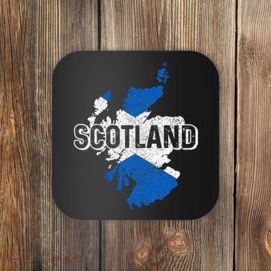 Scotland Scottish Flag Map Pride Coaster