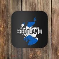 Scotland Scottish Flag Map Pride Coaster thumb 0