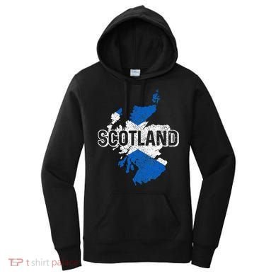 Scotland Scottish Flag Map Pride Women's Hoodie