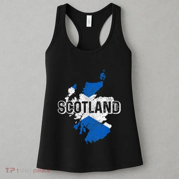 Scotland Scottish Flag Map Pride Women's Tank Top