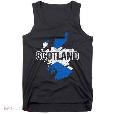 Scotland Scottish Flag Map Pride Tank Top