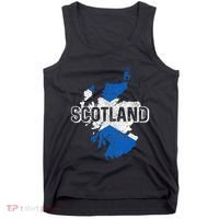 Scotland Scottish Flag Map Pride Tank Top thumb 0