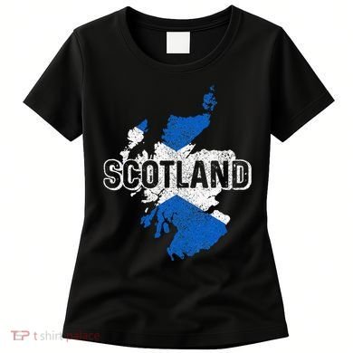 Scotland Scottish Flag Map Pride Women's T-Shirt