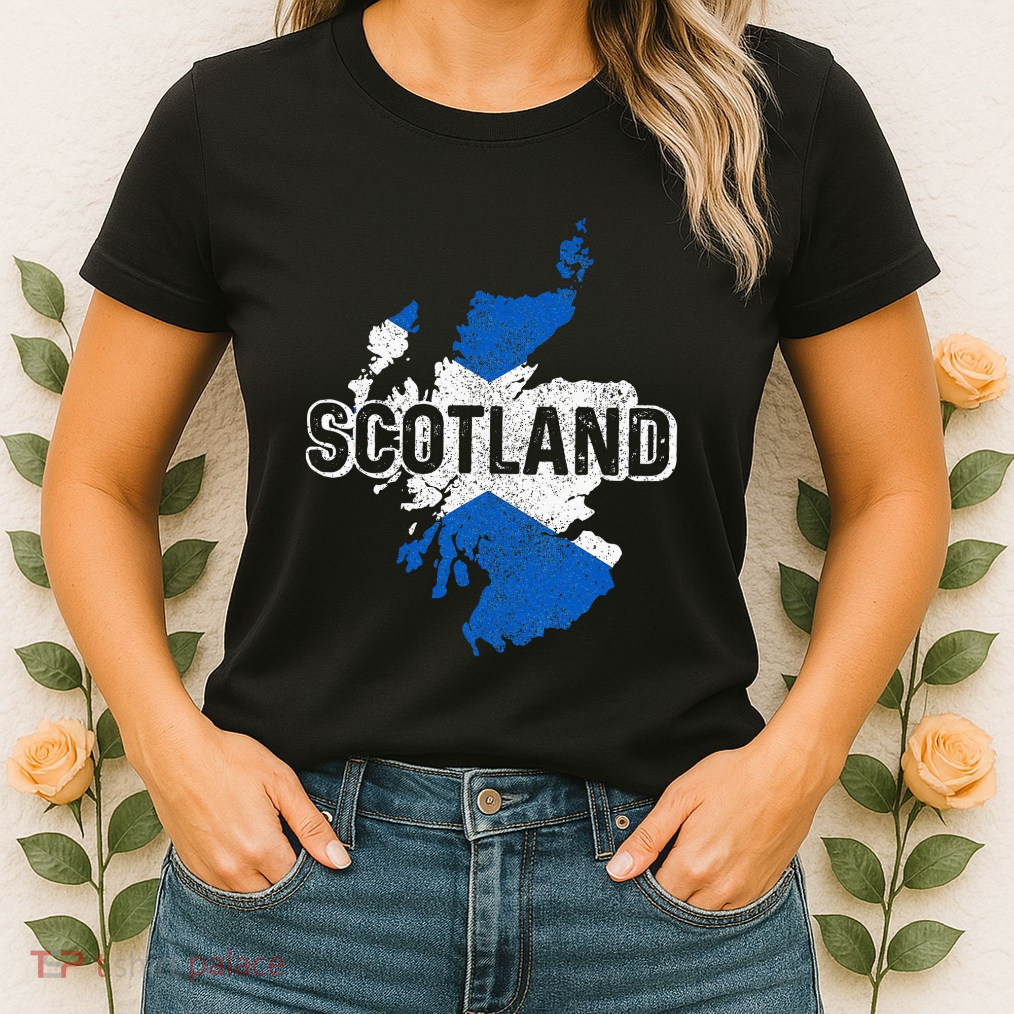 Scotland Scottish Flag Map Pride Women's T-Shirt