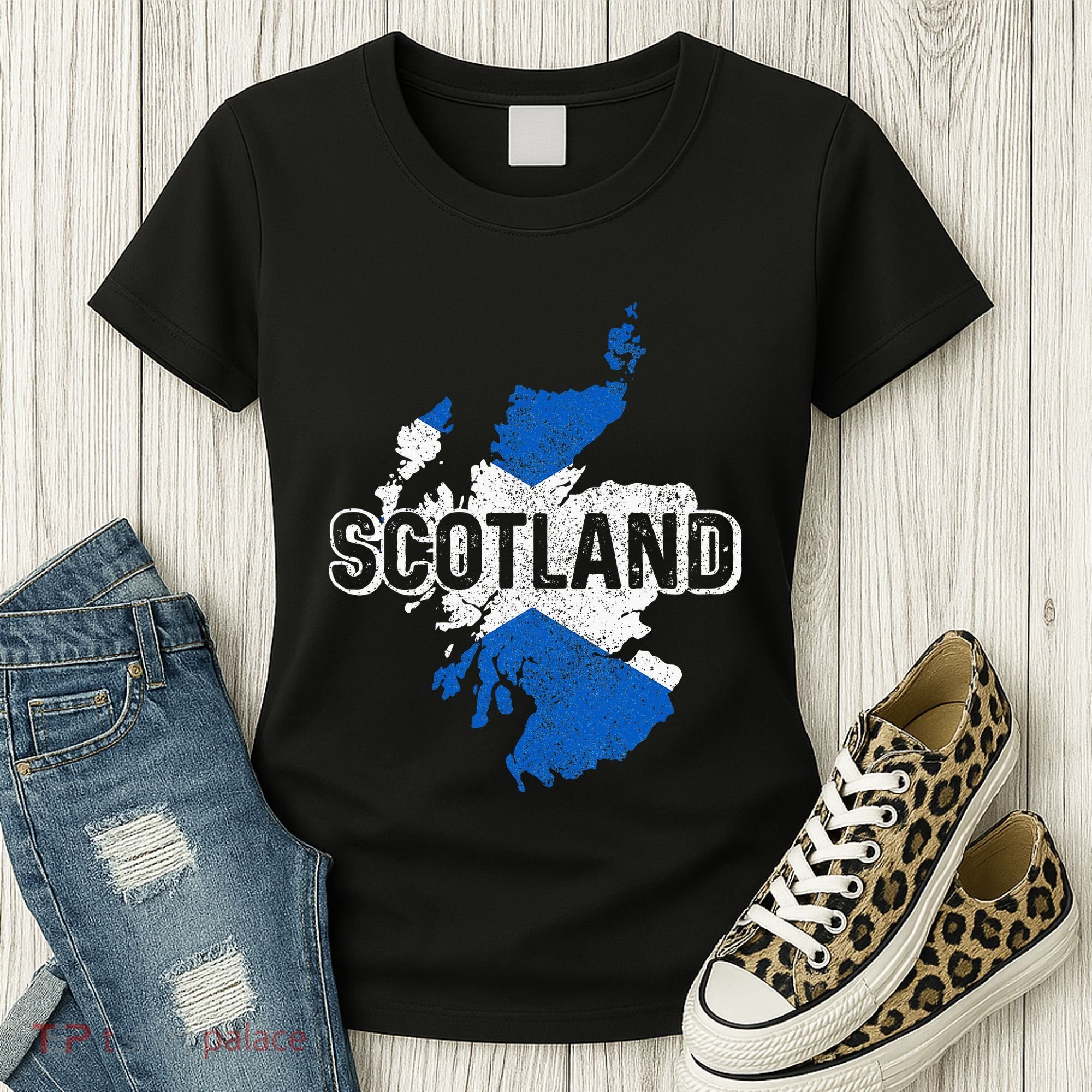 Scotland Scottish Flag Map Pride Women's T-Shirt