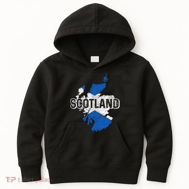 Scotland Scottish Flag Map Pride Kids Hoodie
