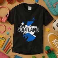 Scotland Scottish Flag Map Pride Kids T-Shirt thumb 3