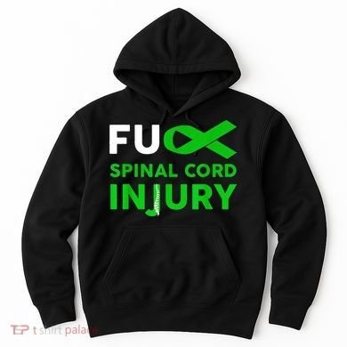Support Survivor Fuck Spinal Cord Injury Awareness Hoodie