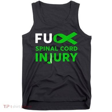 Support Survivor Fuck Spinal Cord Injury Awareness Tank Top