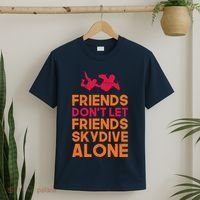 Skydiver Shirts Funny Friends Skydiving Parachute T-Shirt thumb 2