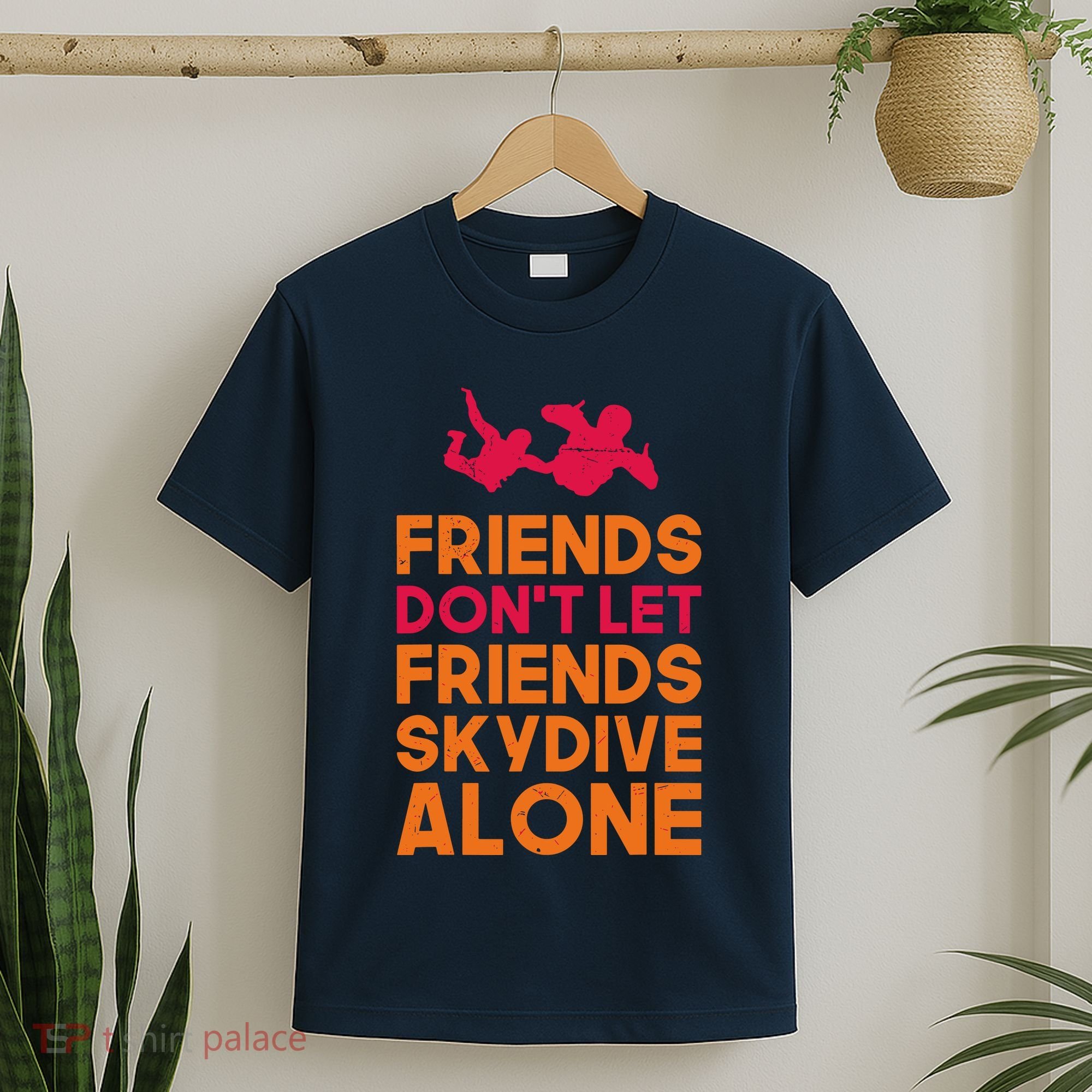 Skydiver Shirts Funny Friends Skydiving Parachute T-Shirt