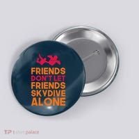 Skydiver Shirts Funny Friends Skydiving Parachute Button thumb 0