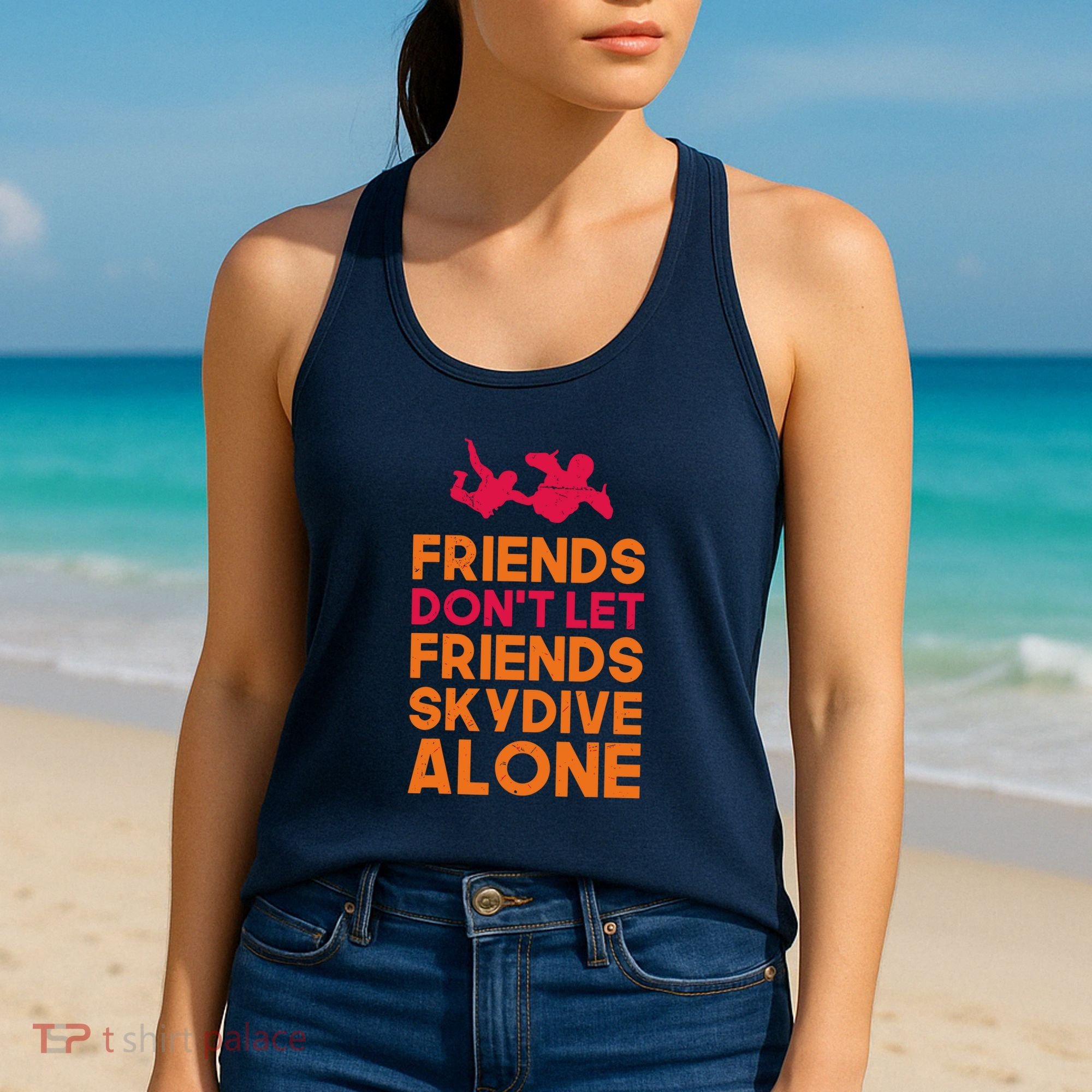 Skydiver Shirts Funny Friends Skydiving Parachute Women's Tank Top