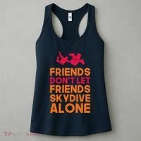 Skydiver Shirts Funny Friends Skydiving Parachute Women's Tank Top thumb 3