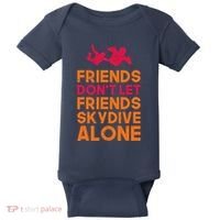 Skydiver Shirts Funny Friends Skydiving Parachute Baby Bodysuit thumb 0