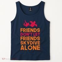 Skydiver Shirts Funny Friends Skydiving Parachute Tank Top thumb 2