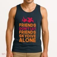 Skydiver Shirts Funny Friends Skydiving Parachute Tank Top thumb 3