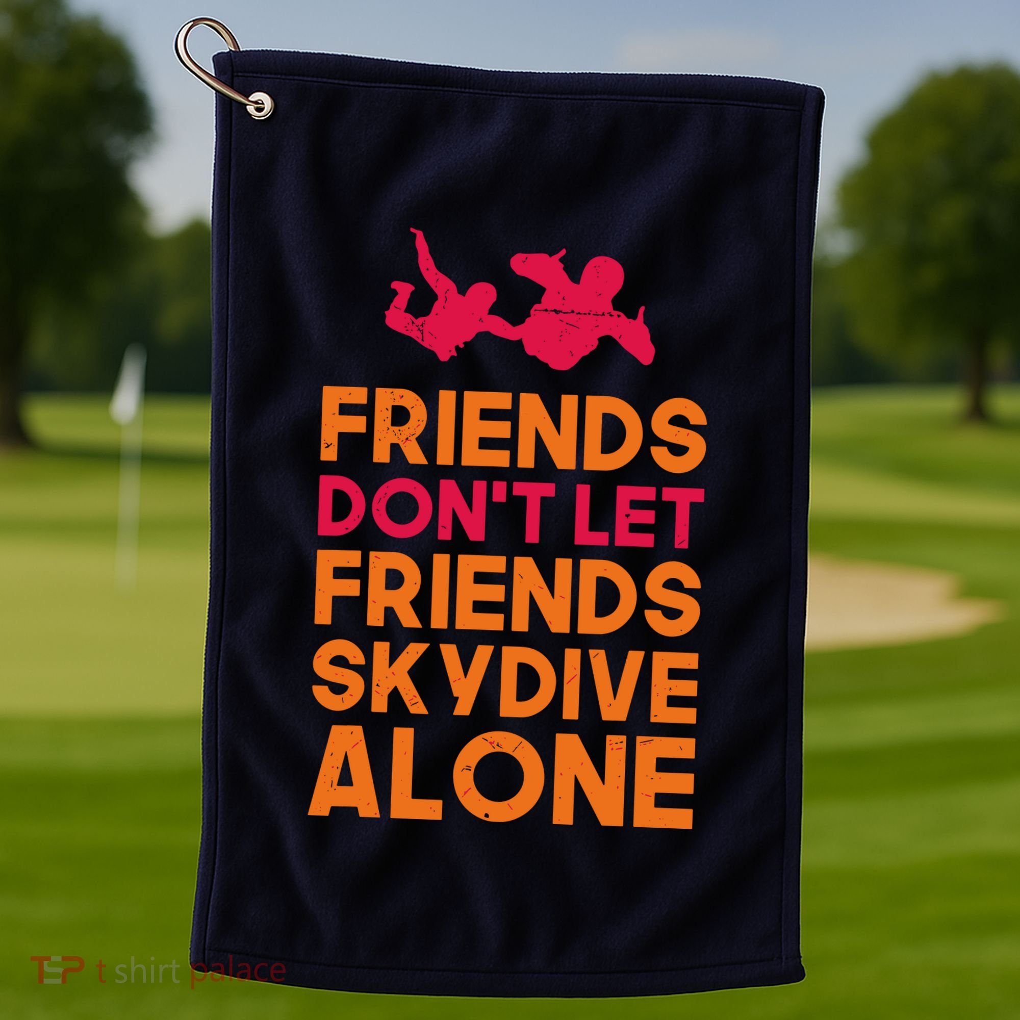 Skydiver Shirts Funny Friends Skydiving Parachute Golf Towel