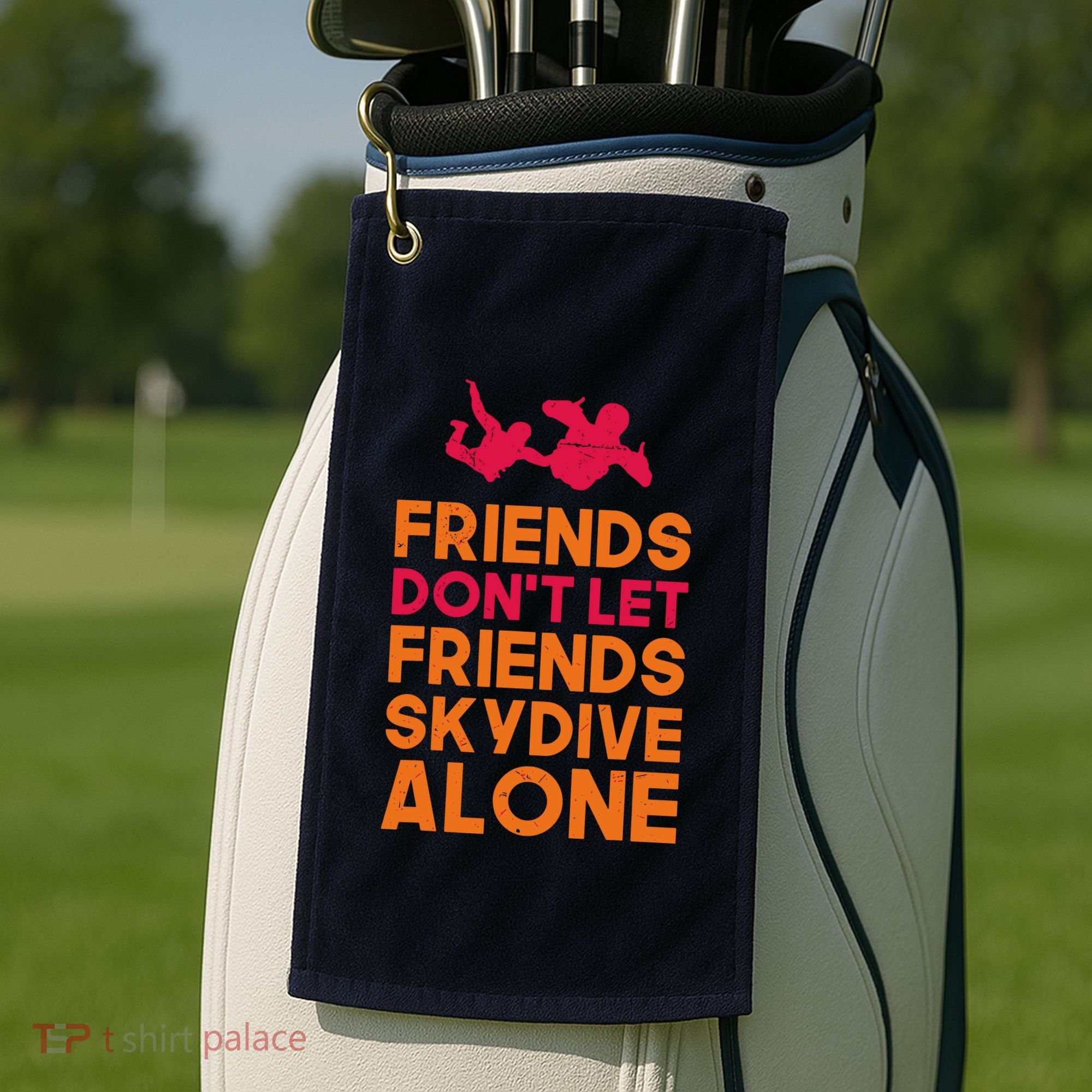 Skydiver Shirts Funny Friends Skydiving Parachute Golf Towel