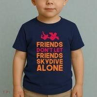Skydiver Shirts Funny Friends Skydiving Parachute Toddler T-Shirt thumb 2