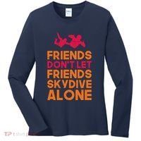 Skydiver Shirts Funny Friends Skydiving Parachute Women's Long Sleeve Shirt thumb 0