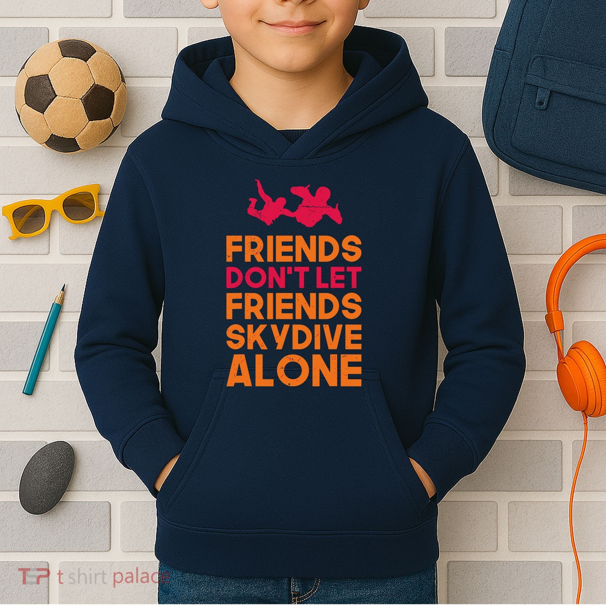 Skydiver Shirts Funny Friends Skydiving Parachute Kids Hoodie