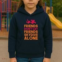 Skydiver Shirts Funny Friends Skydiving Parachute Kids Hoodie thumb 3