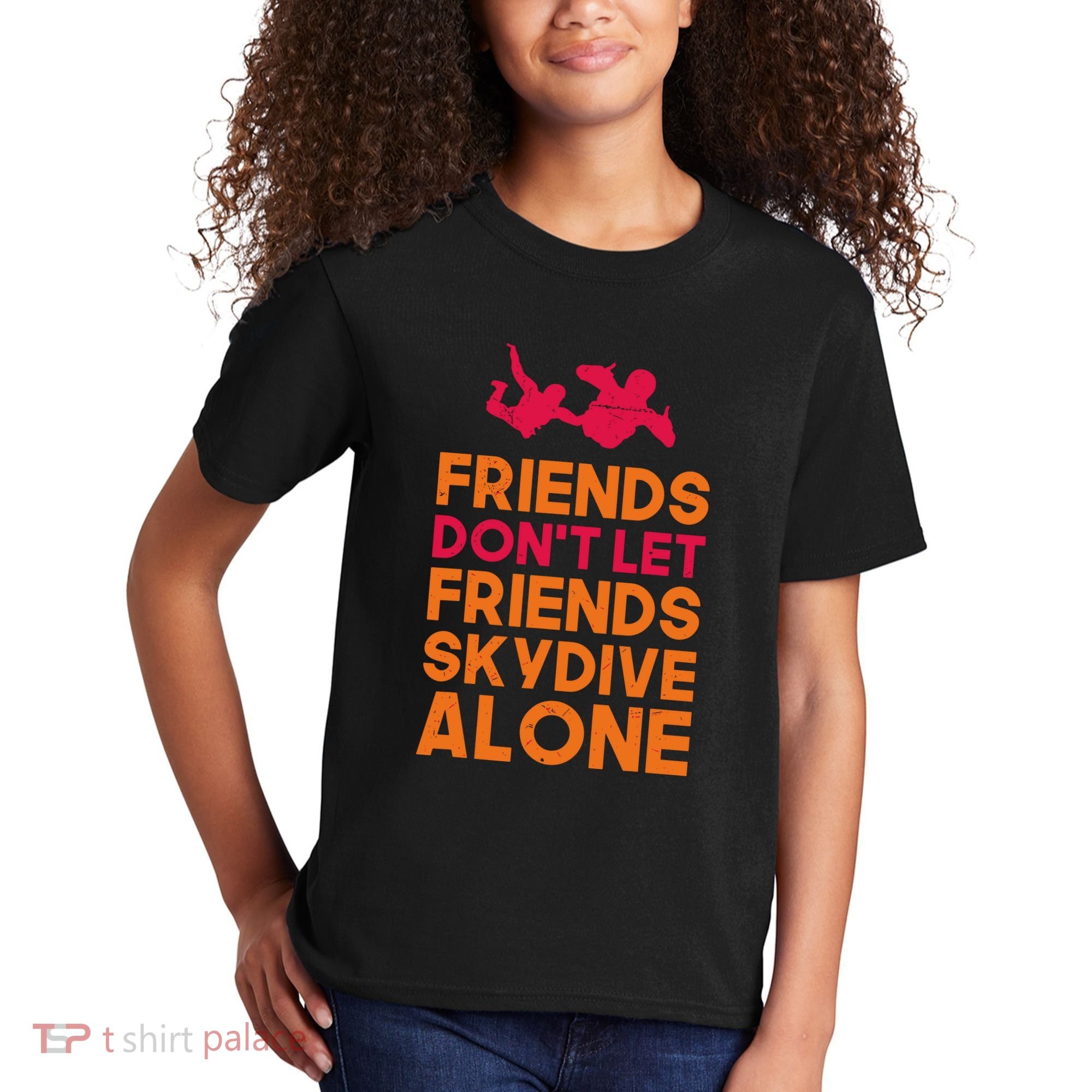 Skydiver Shirts Funny Friends Skydiving Parachute Kids T-Shirt