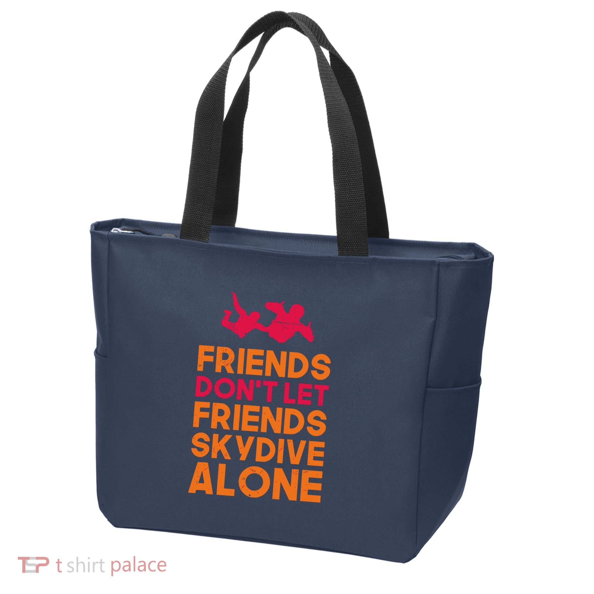 Skydiver Shirts Funny Friends Skydiving Parachute Tote Bag