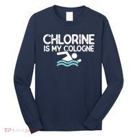 Swimmer Shirts For Men Funny Swimming Pool Gifts Long Sleeve Shirt thumb 0