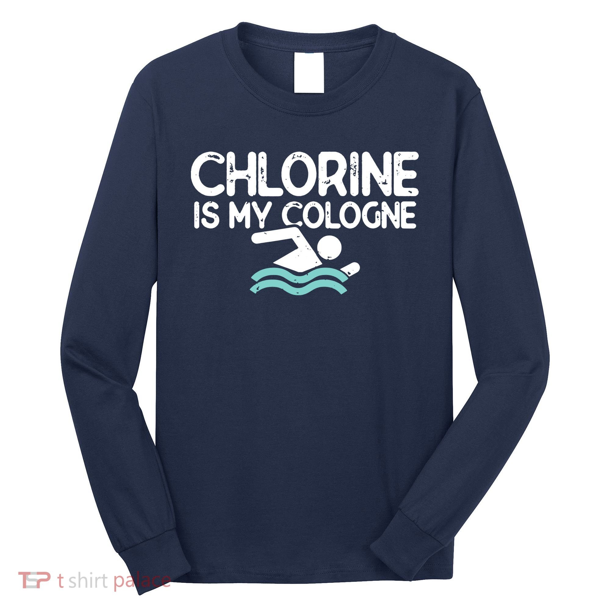 Swimmer Shirts For Men Funny Swimming Pool Gifts Long Sleeve Shirt