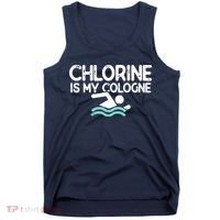 Swimmer Shirts For Men Funny Swimming Pool Gifts Tank Top thumb 0