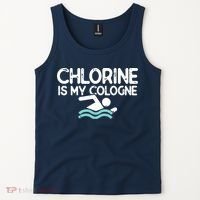 Swimmer Shirts For Men Funny Swimming Pool Gifts Tank Top thumb 2