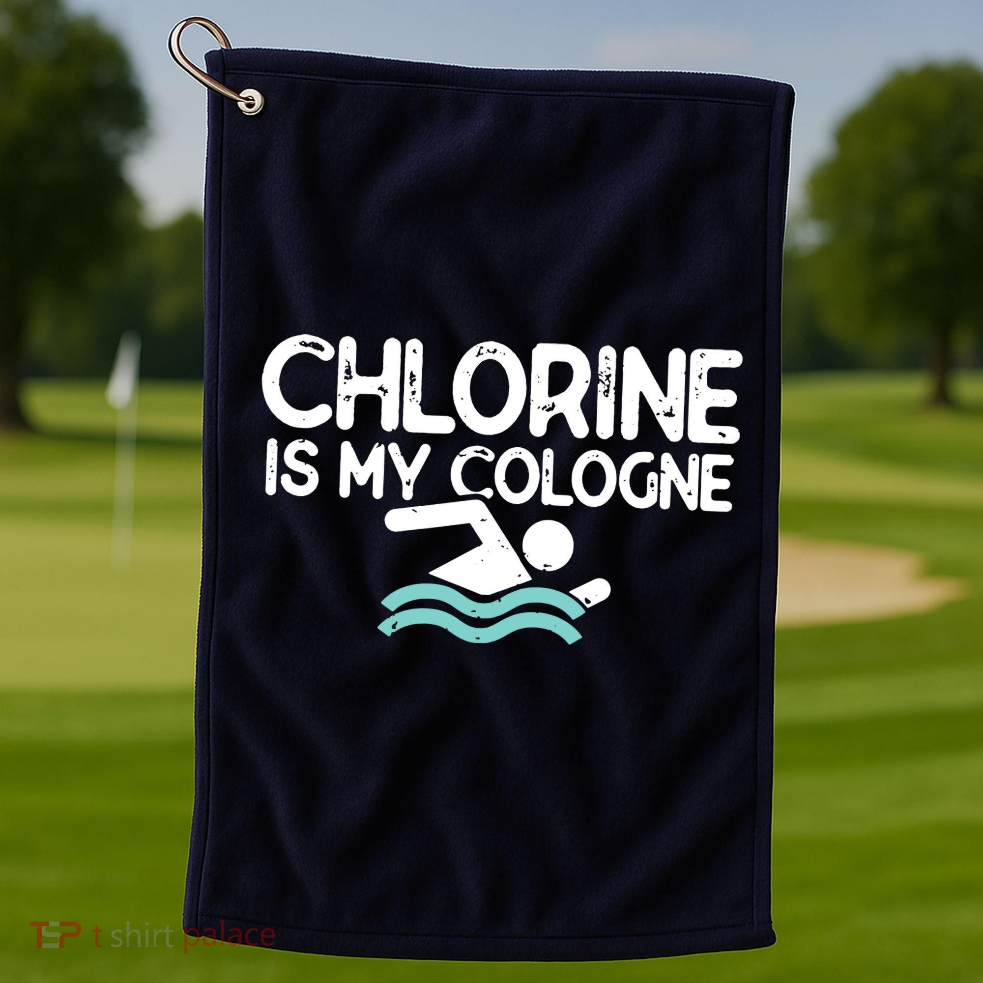 Swimmer Shirts For Men Funny Swimming Pool Gifts Golf Towel